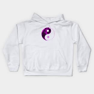 RAANUI - Yin Yang (purple) Kids Hoodie